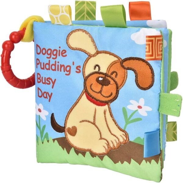 KIMISS Baby Soft Cloth Story Book - Infant Rattle Toy for Early E on - Engaging Cloth Book with Sounder for Babies 6 Months and Up (Type 1)