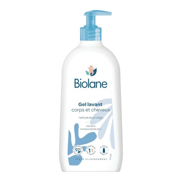 Biolane Gel Lavant Corps & Cheveux Peaux Sensibles Cheveux Fins Bébé 750ml