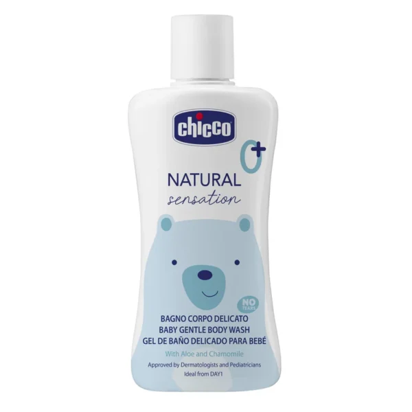 Chicco Gel Corporel Doux pour Bébé Sensation Naturelle 200ml