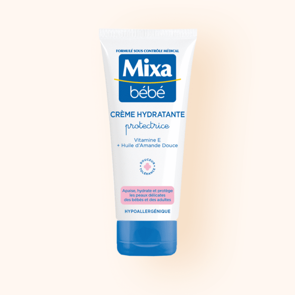 Mixa Bébé Crème Hydratante Protectrice Vitamine E + Huile d’Amande Douce 100ml