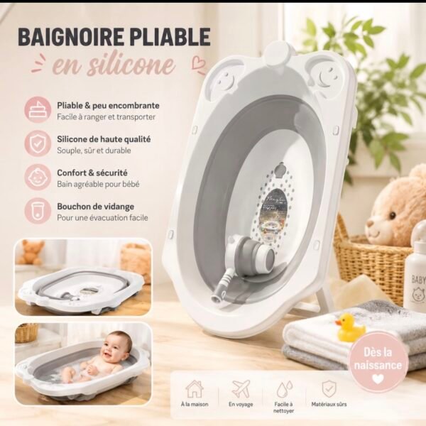 Baignoire silicone pour bebe