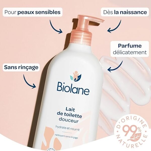 Biolane Lait De Toilette Sans Rinçage 750 ml